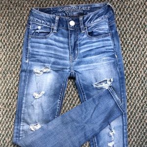 American Eagle Distressed Skinny Jeans